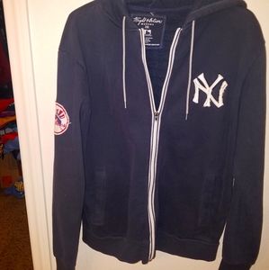 Wright & Ditson Mens Navy Yankees Hoodie 2XL